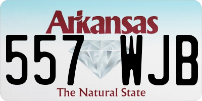 AR license plate 557WJB