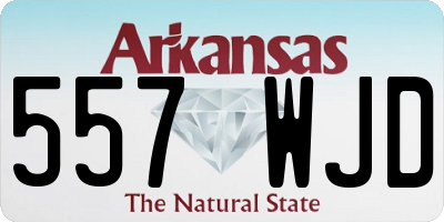 AR license plate 557WJD
