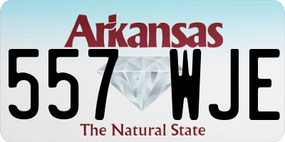 AR license plate 557WJE