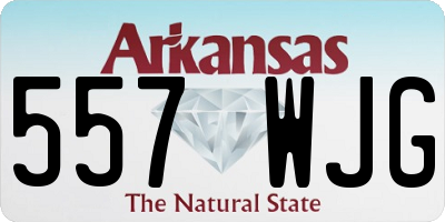 AR license plate 557WJG