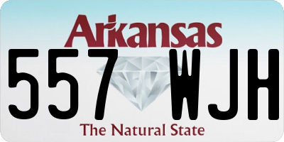 AR license plate 557WJH