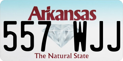 AR license plate 557WJJ