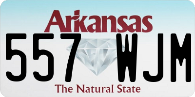 AR license plate 557WJM