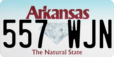 AR license plate 557WJN