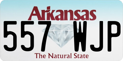 AR license plate 557WJP