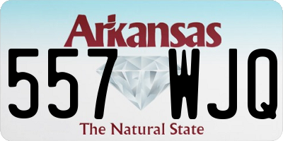 AR license plate 557WJQ