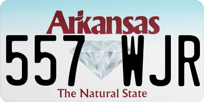 AR license plate 557WJR