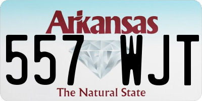 AR license plate 557WJT