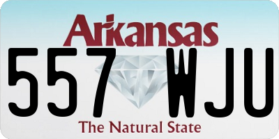 AR license plate 557WJU