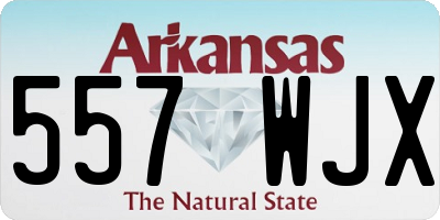 AR license plate 557WJX