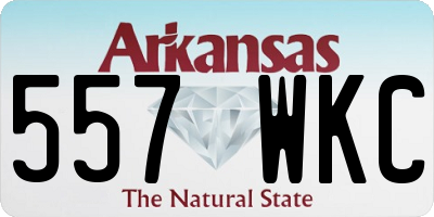 AR license plate 557WKC