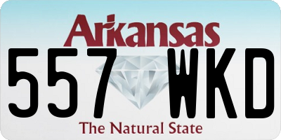AR license plate 557WKD