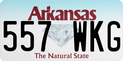 AR license plate 557WKG