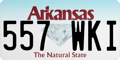 AR license plate 557WKI