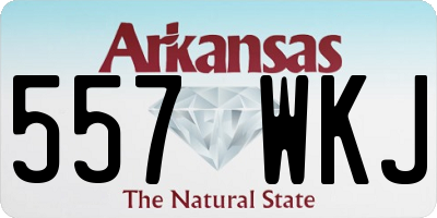 AR license plate 557WKJ
