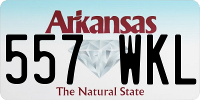AR license plate 557WKL