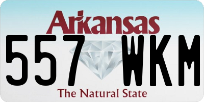 AR license plate 557WKM