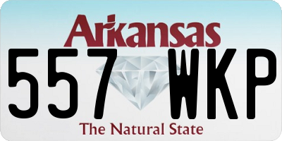 AR license plate 557WKP