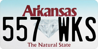 AR license plate 557WKS