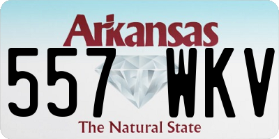 AR license plate 557WKV