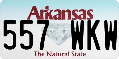 AR license plate 557WKW