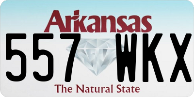 AR license plate 557WKX