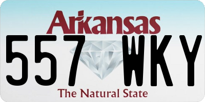 AR license plate 557WKY