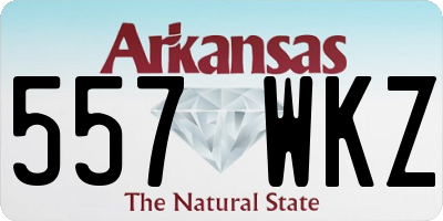 AR license plate 557WKZ