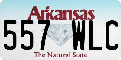 AR license plate 557WLC