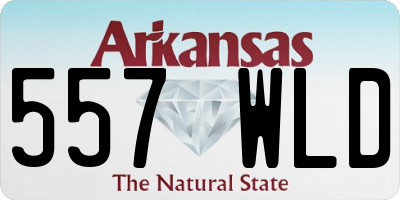 AR license plate 557WLD