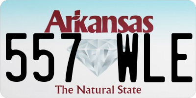 AR license plate 557WLE