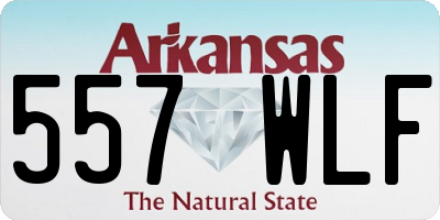 AR license plate 557WLF