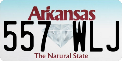 AR license plate 557WLJ