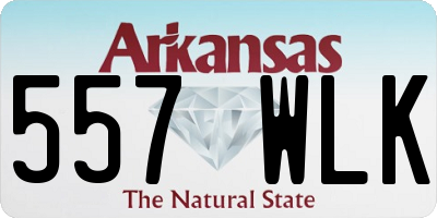 AR license plate 557WLK
