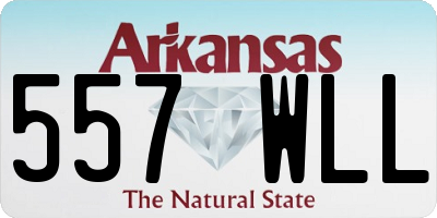AR license plate 557WLL