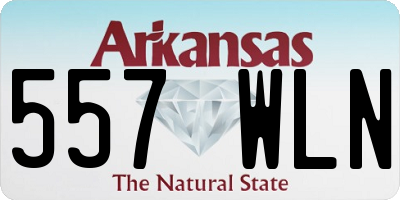 AR license plate 557WLN