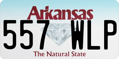 AR license plate 557WLP