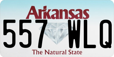 AR license plate 557WLQ
