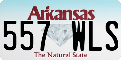 AR license plate 557WLS