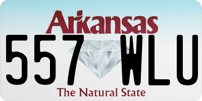 AR license plate 557WLU
