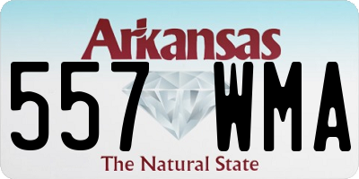 AR license plate 557WMA