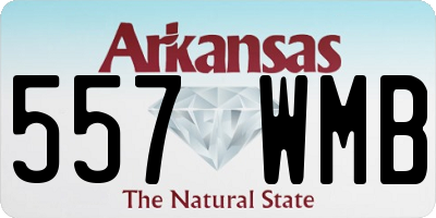 AR license plate 557WMB
