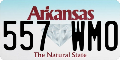 AR license plate 557WMO