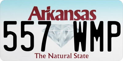 AR license plate 557WMP