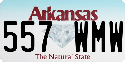 AR license plate 557WMW
