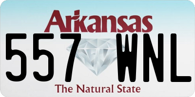 AR license plate 557WNL