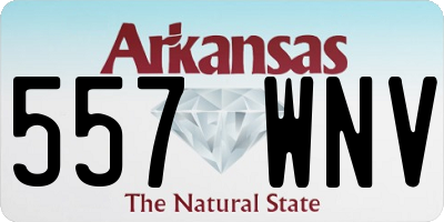 AR license plate 557WNV