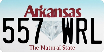 AR license plate 557WRL