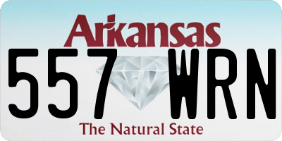 AR license plate 557WRN