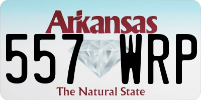AR license plate 557WRP